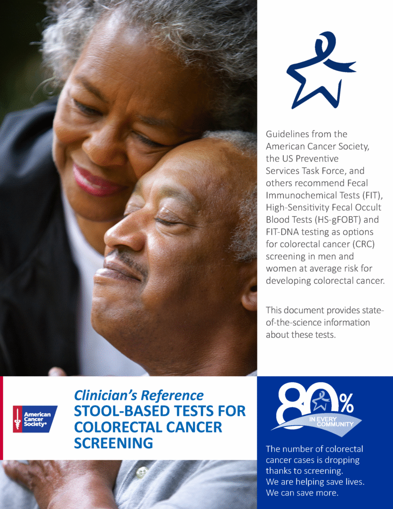 Clinician’s Reference: Stool-Based Tests for Colorectal Cancer Screening